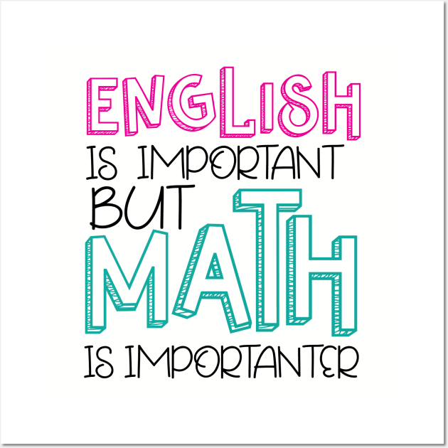 But MATH is IMPORTANTER Wall Art by otaku_sensei6